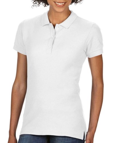 Polo donna Premium Cotton doppio piquè Bianco