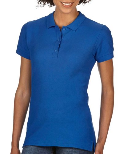 Polo donna Premium Cotton doppio piquè Royal