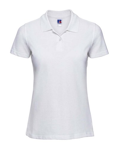 Polo piqué donna Bianco