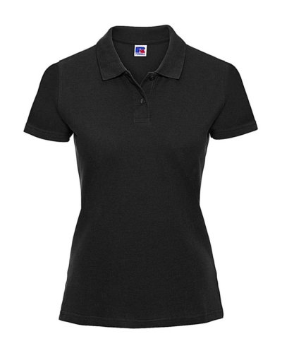 Polo piqué donna Nero