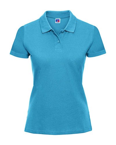 Polo piqué donna Turquoise