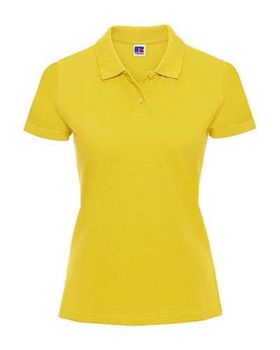 Polo piqué donna Giallo