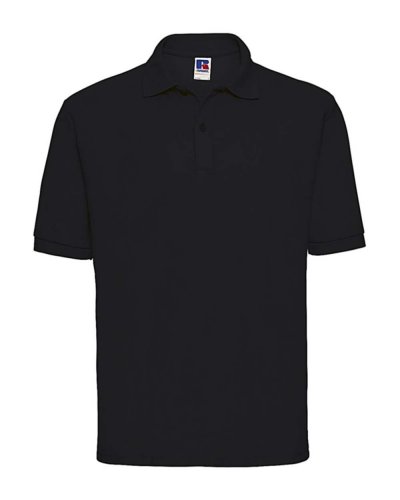 Polo tessuto misto Nero