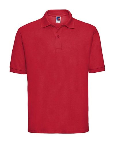 Polo tessuto misto Bright Red