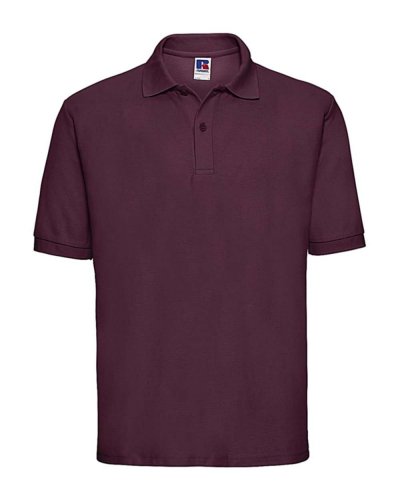 Polo tessuto misto Burgundy