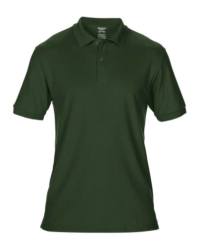 Polo DryBlend doppio piquè Forest Green
