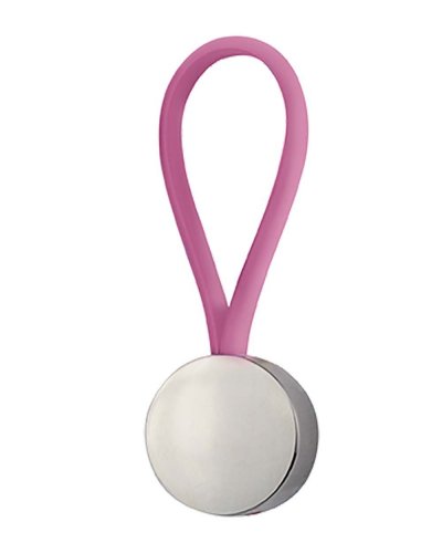 Portachiavi Tondo in alluminio Genuri Fucsia