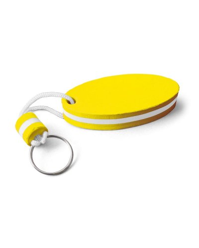 Portachiavi Galleggiante Bianco / Giallo