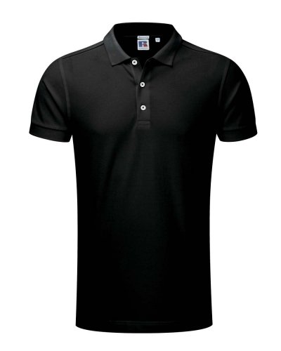 Stretch Polo da uomo Nero
