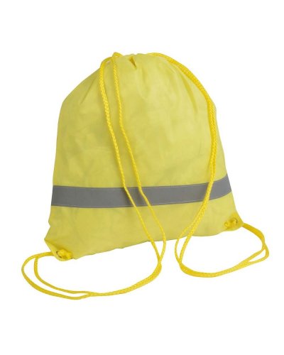 Zainetto con banda catarifrangente Giallo