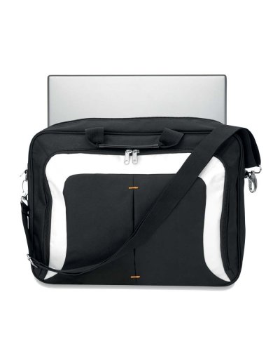 Bolsa para laptop con bolsillo frontal Bianco