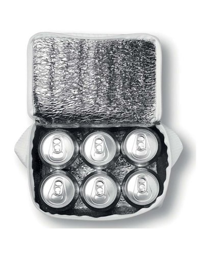 Borsa frigo per 6 lattine in tnt laminato
