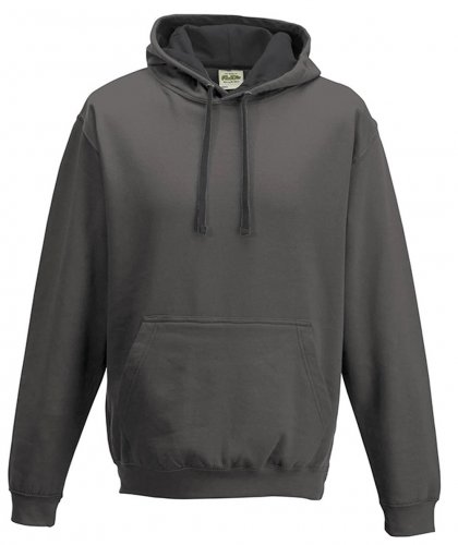 Varsity Hoodie Charcoal/Jet Black