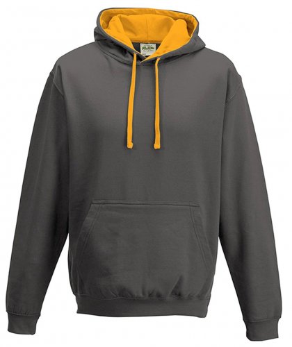 Varsity Hoodie Charcoal / Orange