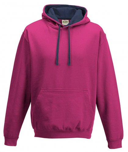 Varsity Hoodie Hot Pink / Navy