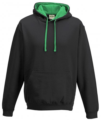 Varsity Hoodie Jet Black/Kelly Green