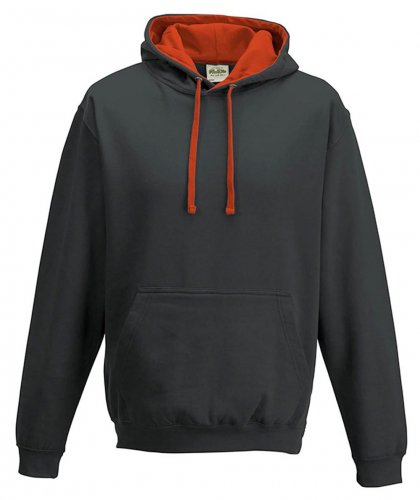 Varsity Hoodie jet black/fire red