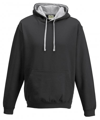 Varsity Hoodie Black/Heather Grey