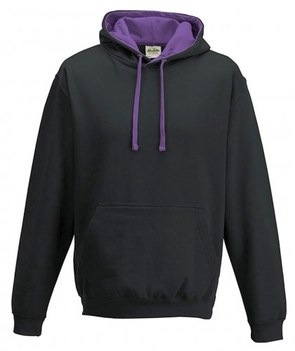 Varsity Hoodie Jet Black/Purple