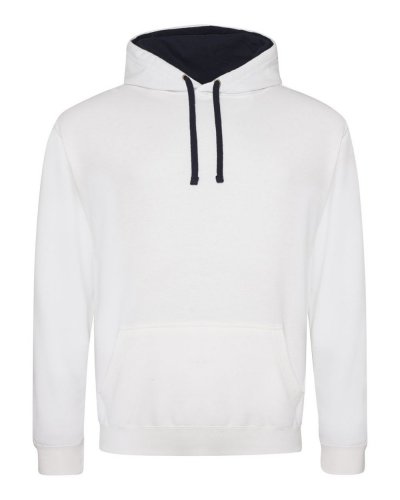 Varsity Hoodie White/French Navy