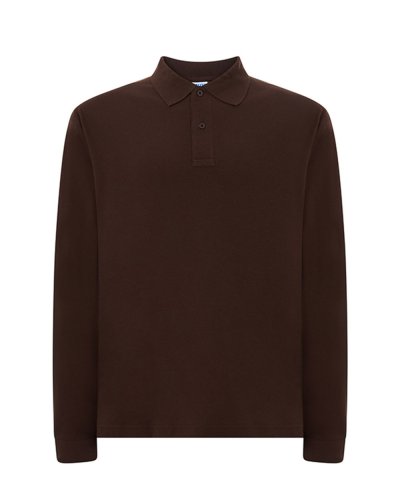 Polo regular uomo maniche lunghe Chocolate
