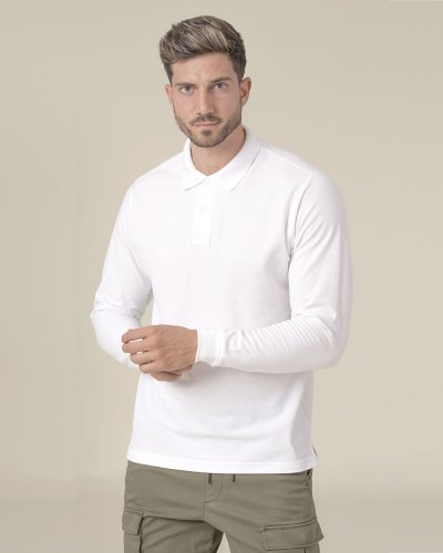 Polo regular uomo maniche lunghe