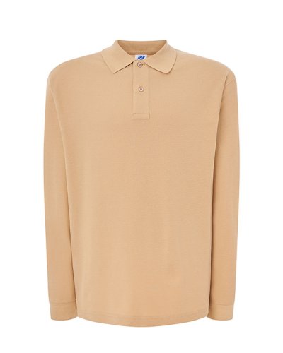 Polo regular uomo maniche lunghe Sand