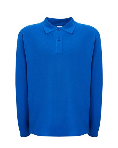 Polo regular uomo maniche lunghe Royal Blue