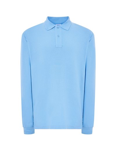 Polo regular uomo maniche lunghe Sky Blue