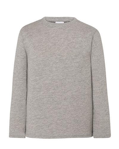 T-shirt bambino Kid manica lunga Grey Melange