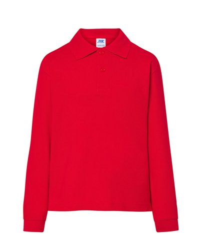 Polo bambino unisex maniche lunghe Red