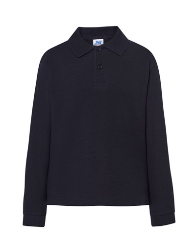 Polo bambino unisex maniche lunghe Navy