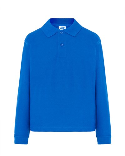 Polo bambino unisex maniche lunghe Royal Blue