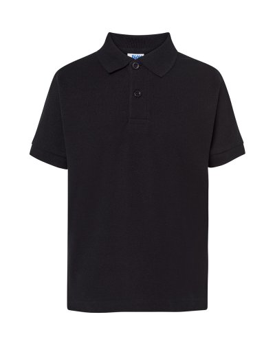 Polo bambino unisex Black