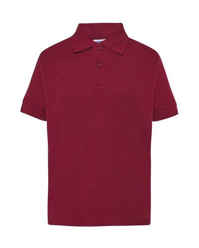 Polo bambino unisex Burgundy