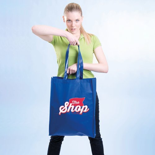 Shopper maxi TNT 40x50 cm doppio manico cucito - Resistente
