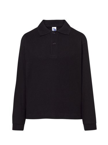 Polo enfant unisexe 100% coton, manches longues, coupe régulière, dive