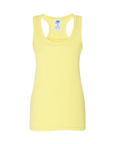 Canotta bimba spalline incrociate Light Yellow