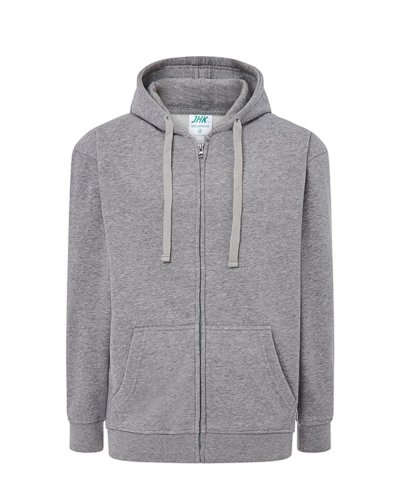 Felpa Hooded Unisex jhk Grey Melange