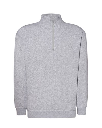 Felpa mezza zip polsini elastici jhk Ash