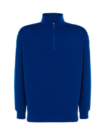 Felpa mezza zip polsini elastici jhk Royal Blue