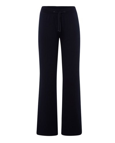 Pantaloni donna felpati con elastico in vita jhk Navy