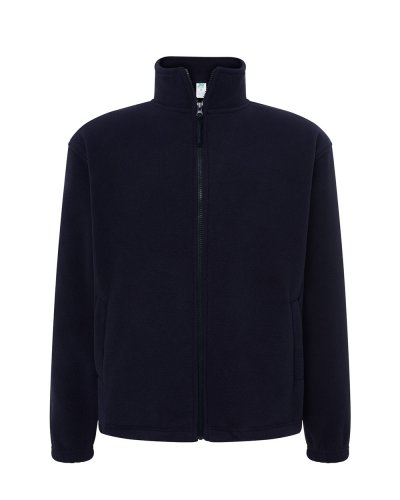 Pile con zip intera e tasche Navy