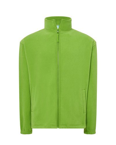 Pile con zip intera e tasche Lime