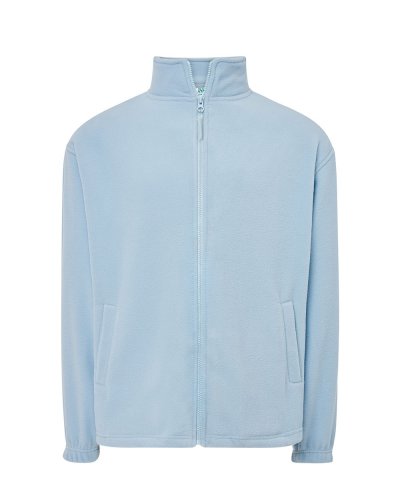Pile con zip intera e tasche Sky Blue