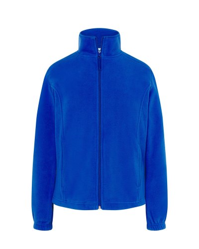 Pile donna con zip intera e tasche Royal Blue