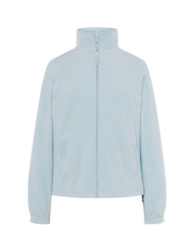 Pile donna con zip intera e tasche Sky Blue