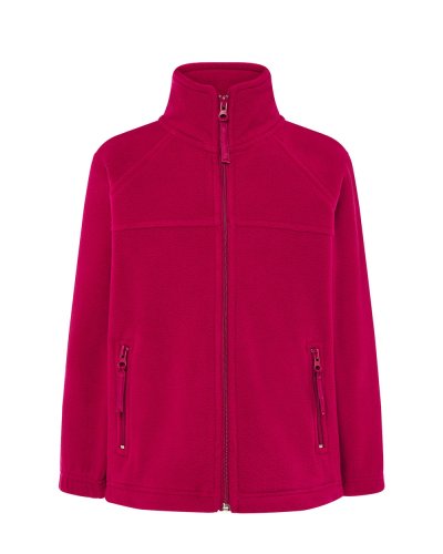 Pile bambino Unisex  con zip e tasche laterali Raspberry