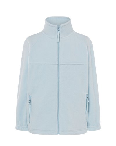 Pile bambino Unisex  con zip e tasche laterali Sky Blue