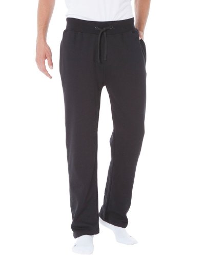 Pantaloni felpati con elastico in vita